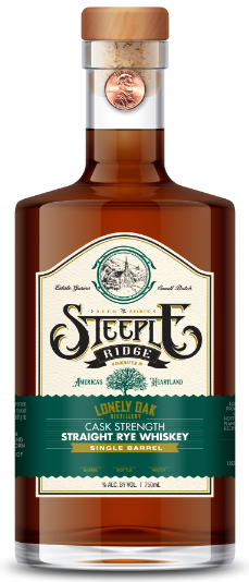 Steeple Ridge Cask Strength Straight Rye Whiskey Single Barrel